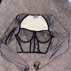 Edikted mesh long sleeve small